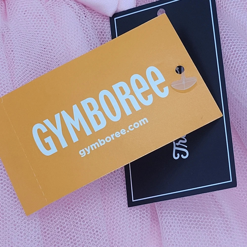 Gymboree Pink Tutu Skirt Tulle Bow Elastic Waist Diaper Cover Size 12-18mo NEW